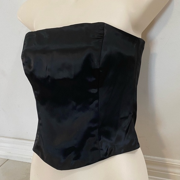 Vintage Y2K Finishing Touches Designer Sz 6 Satin Corset - Picture 4 of 7